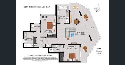ABSOLUTELY STUNNING! ON THE BEACH !!! - Accommodation Broadbeach 3